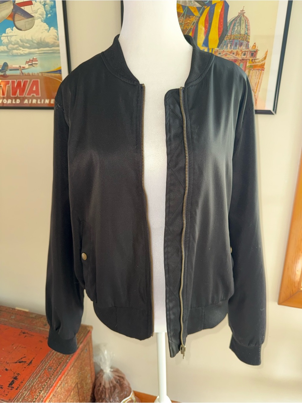 Hippie Rose Lightweight Bomber Jacket
